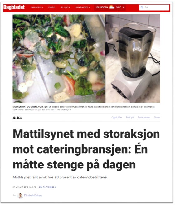 Topp score fra Mattilsynet etter storaksjon