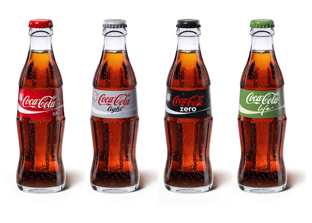 Coca Cola, Cola Zero, Cola Light, Solo, Fanta 0,5 l
